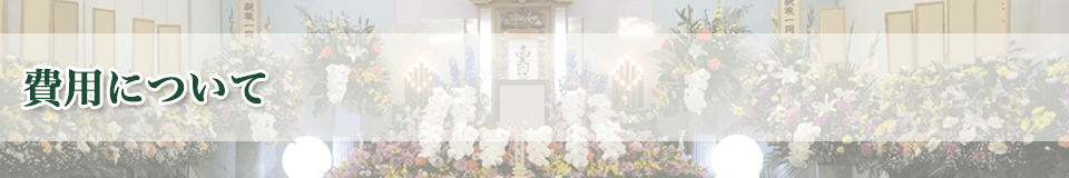 費用についてのページタイトルイメージ